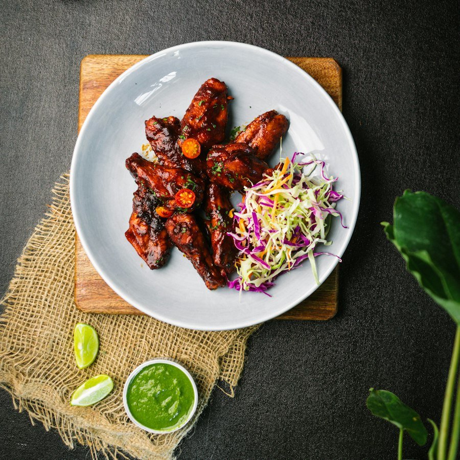12pc BBQ Wings Market Deeping, twelve BBQ chicken wings from Eastern Promise