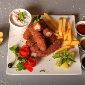 2pcs Fish Fingers, Chips & Juice