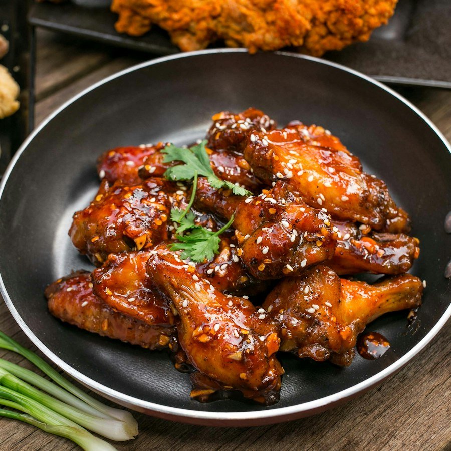 6pc BBQ Wings Market Deeping, six BBQ chicken wings from Eastern Promise