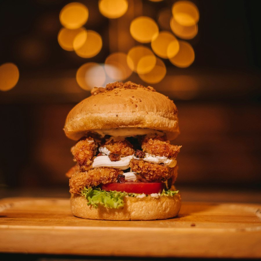 Chicken Fillet Burger Market Deeping, chicken fillet burger in a bun from Eastern Promise