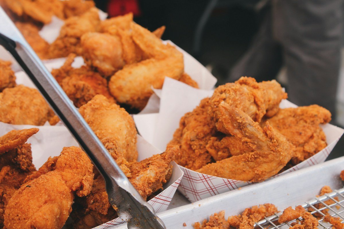 Fried chicken and chips