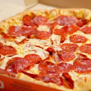 Pepperoni Pizza Market Deeping, cheese, tomato and pepperoni pizza from Eastern Promise near Peterborough